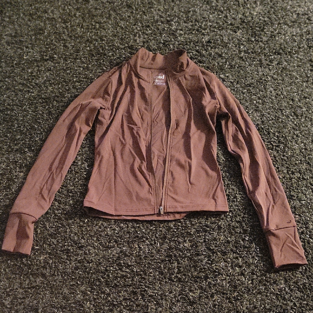 Elegant Women's Brown Bomber Jacket